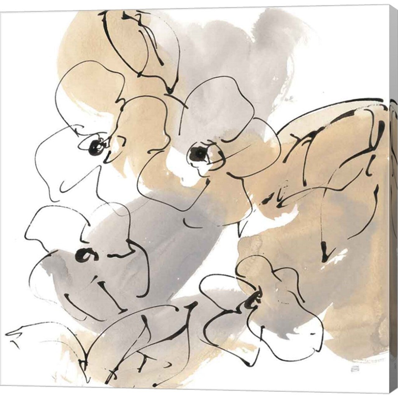 Original Neutrals I by Chris Paschke - 24x24 Canvas Art Print